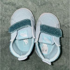 Light blue Vans SK8 infant shoes